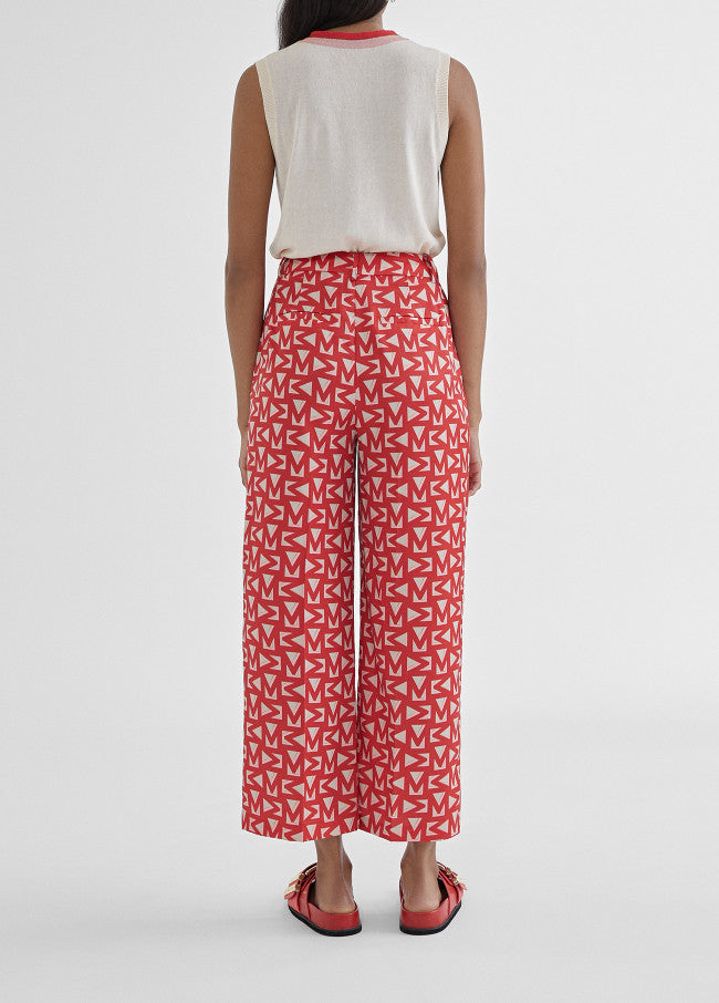CALÇAS CROPPED COM MONOGRAMA - LOLA CASADEMUNT BY MAITE
