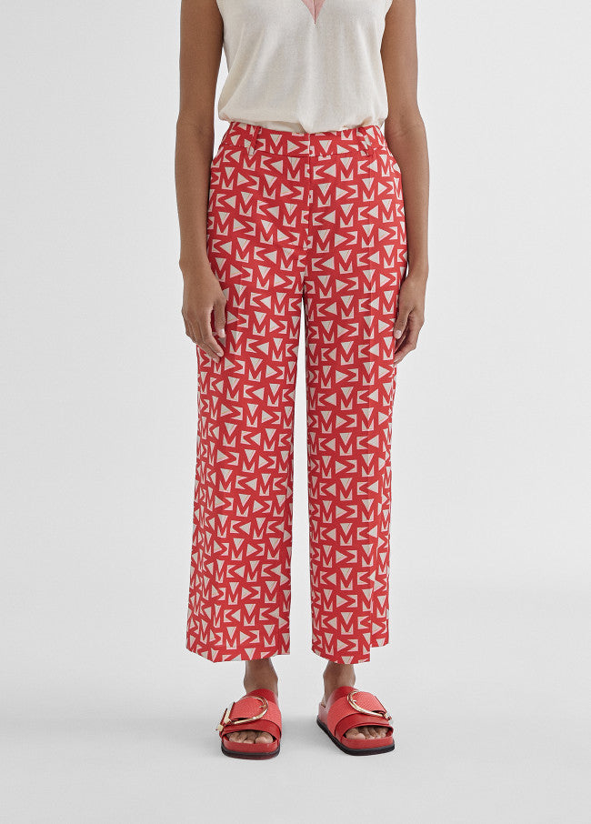CALÇAS CROPPED COM MONOGRAMA - LOLA CASADEMUNT BY MAITE