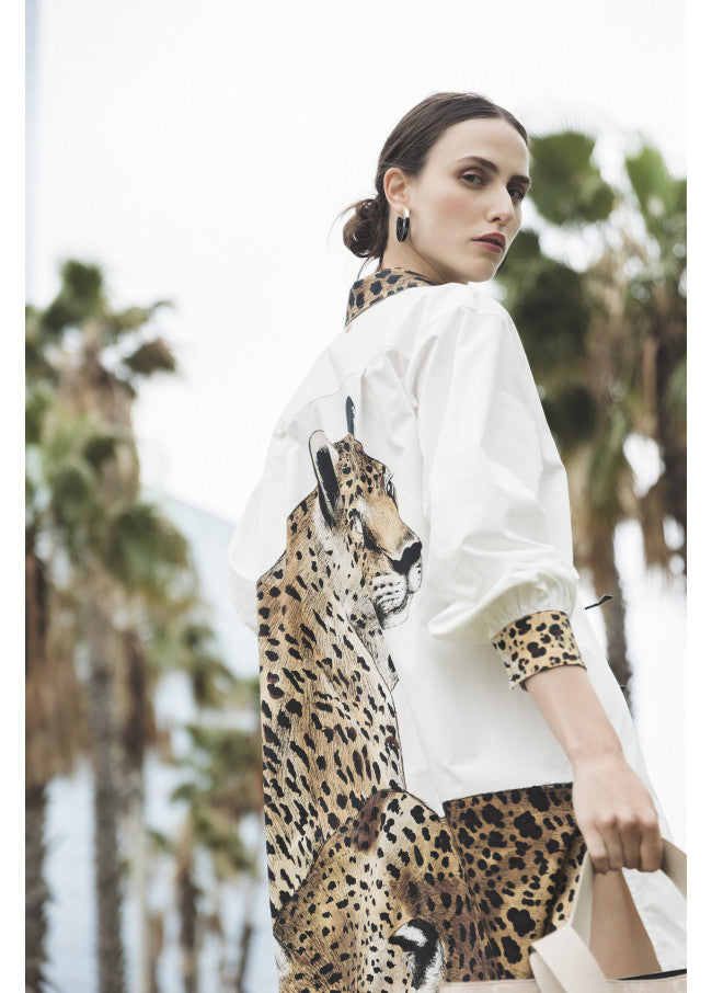 CAMISA COMPRIDA TIGRE NA PARTE TRASEIRA - LOLA CASADEMUNT
