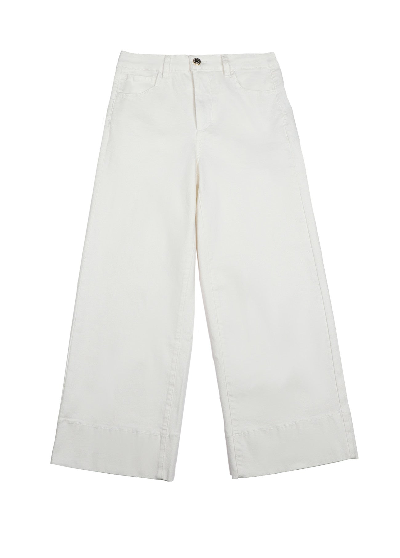 CALÇAS DENIM BRANCO A DIREITO - LOLA CASADEMUNT