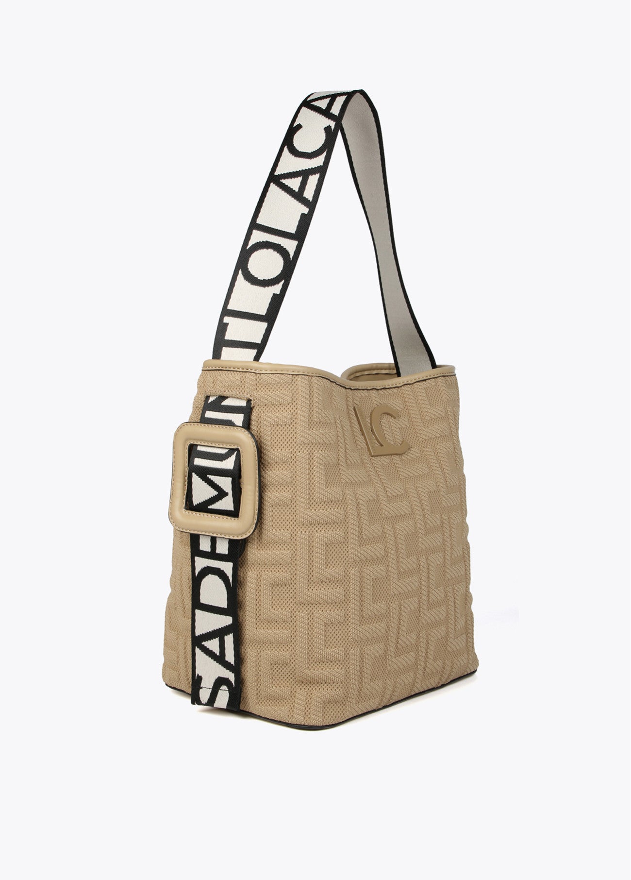 MALA TOTE BAG EM TECIDO COM MONOGRAMA - LOLA CASADEMUNT