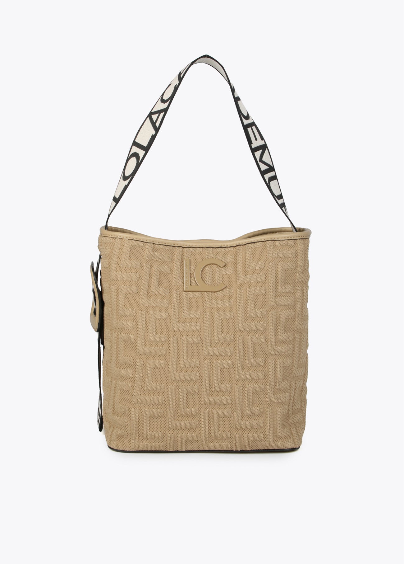 MALA TOTE BAG EM TECIDO COM MONOGRAMA - LOLA CASADEMUNT