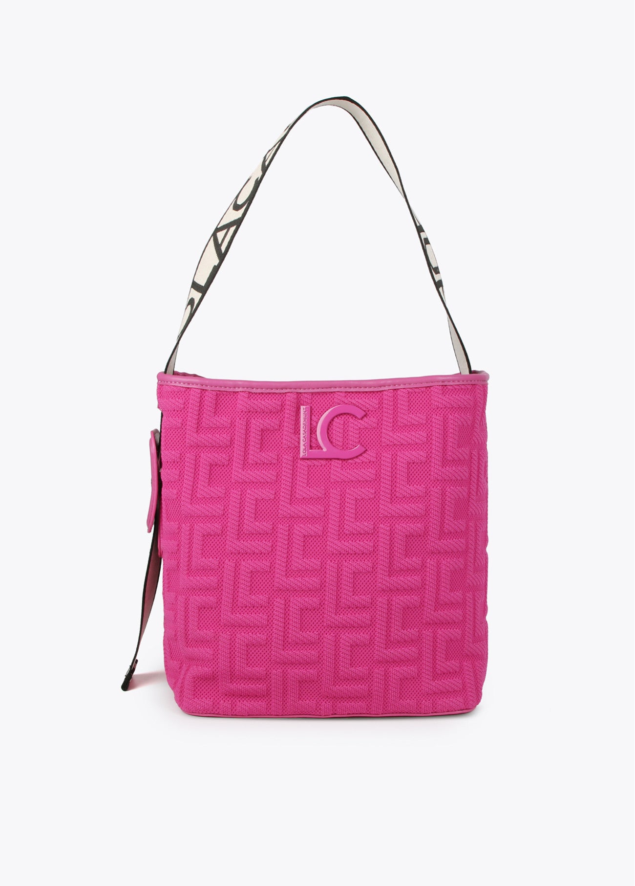 MALA TOTE BAG EM TECIDO COM MONOGRAMA - LOLA CASADEMUNT
