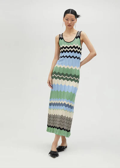 VESTIDO MALHA ESTAMPADO - LOLA CASADEMUNT