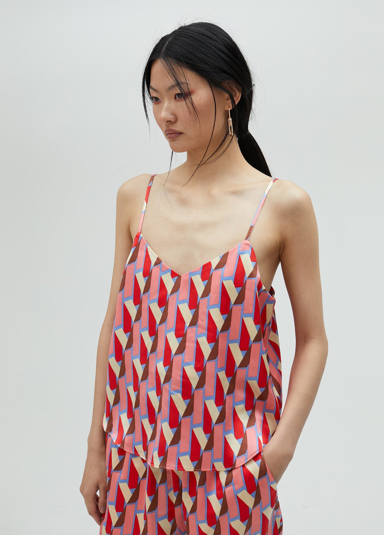 TOP RENDILHADO ESTAMPADO DE LOGÓTIPO - LOLA CASADEMUNT