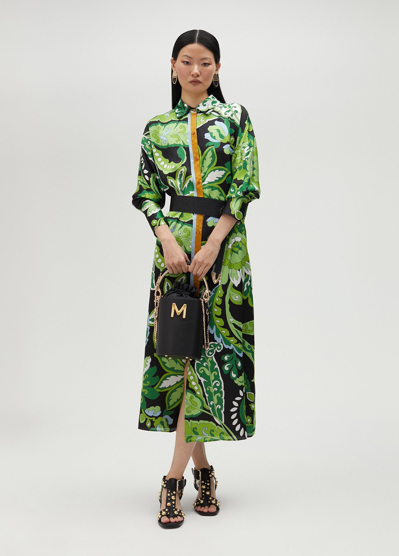 VESTIDO CAMISEIRO ESTAMPADO PAISLEY - LOLA CASADEMUNT BY MAITE