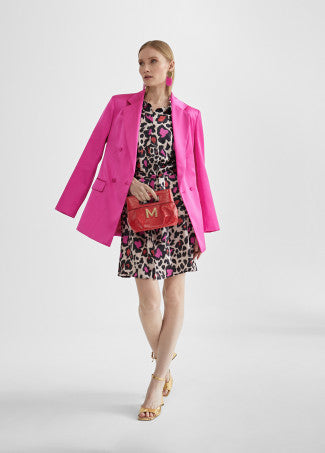 VESTIDO CURTO COM ESTAMPADO ANIMAL PRINT - LOLA CASADEMUNT