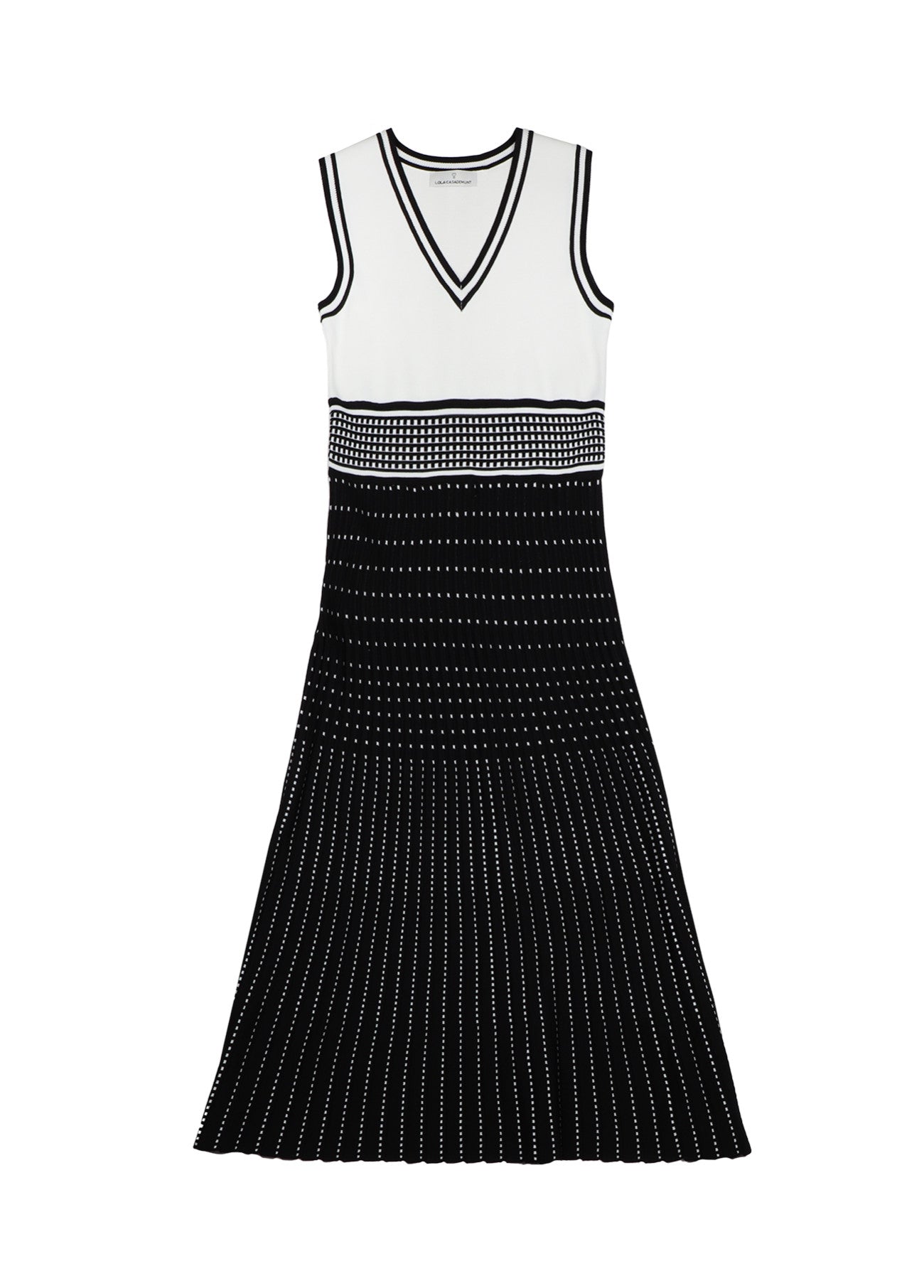 VESTIDO DE MALHA EFEITO PLISSADO - LOLA CASADEMUNT