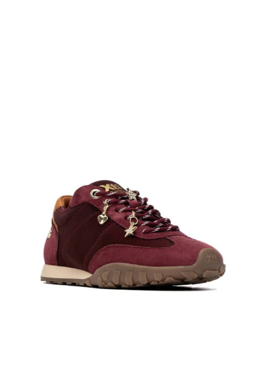 TÉNIS BORDEAUX COM EFEITO CAMURÇA LIGHR FLEXI - XTI SHOES