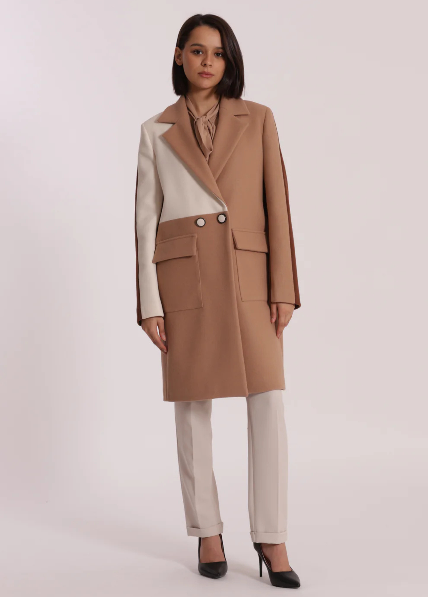 SOBRETUDO TRICOLOR - MIMI MUA