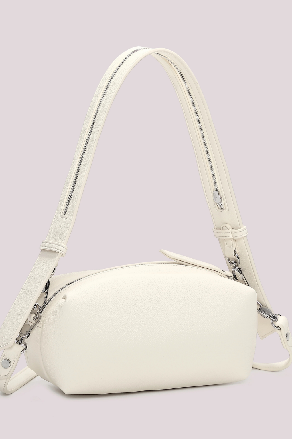 MALA DE OMBRO COM DETALHE DE ZÍPER NA ALÇA - MIMI MUA