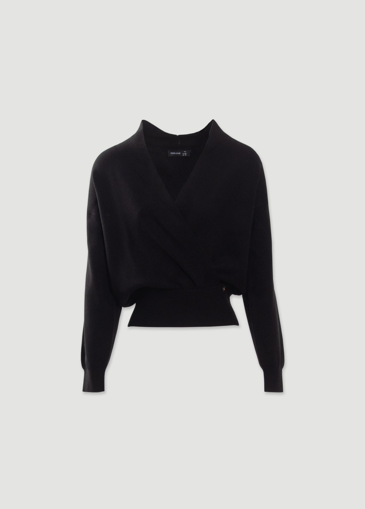 CAMISOLA DE MALHA CRUZADA COM DECOTE EM V - FERRACHE