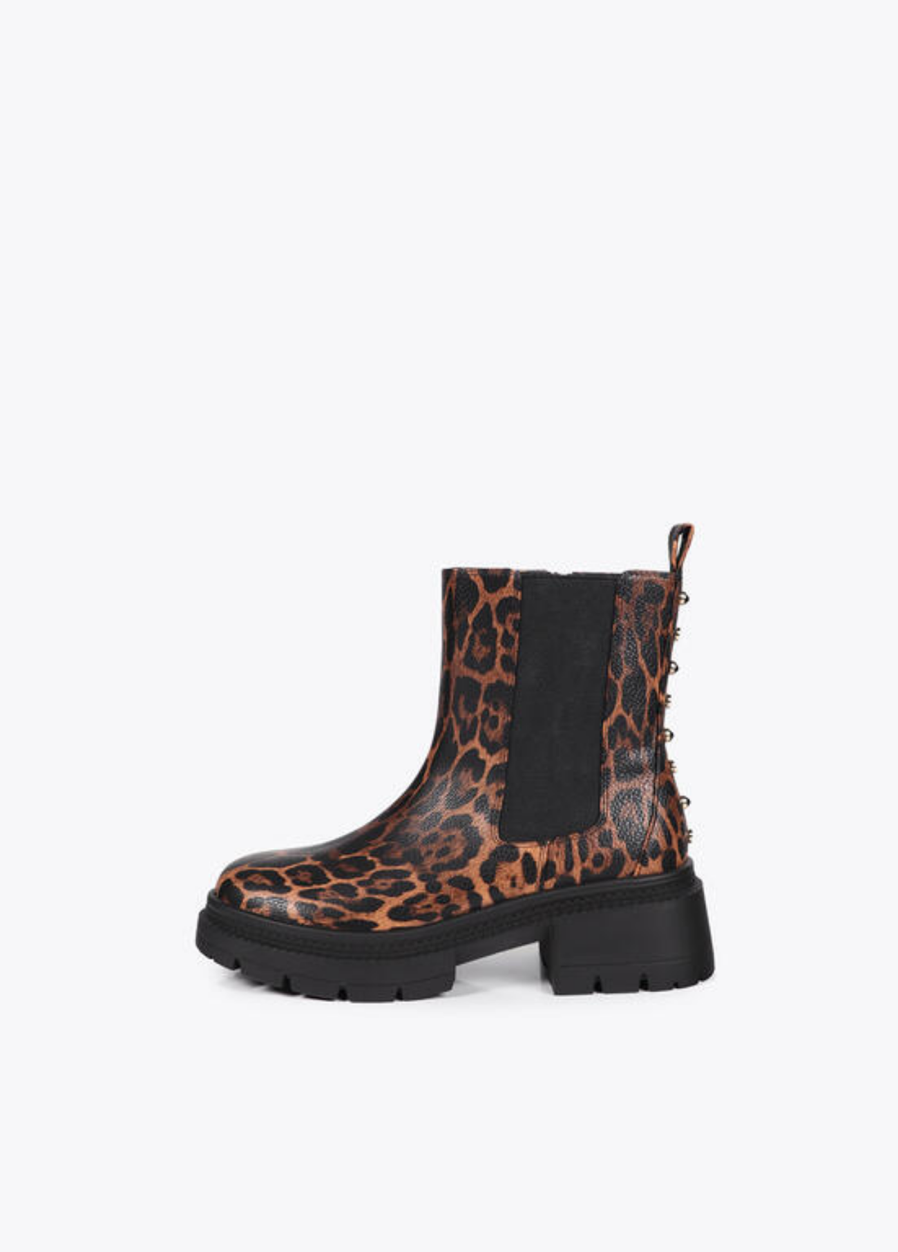 BOTAS ANIMAL PRINT COM TACHAS ATRÁS - LOLA CASADEMUNT