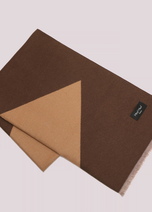 CACHECOL BICOLOR COM GEOMÉTRICO TRIANGULAR - MIMI MUA
