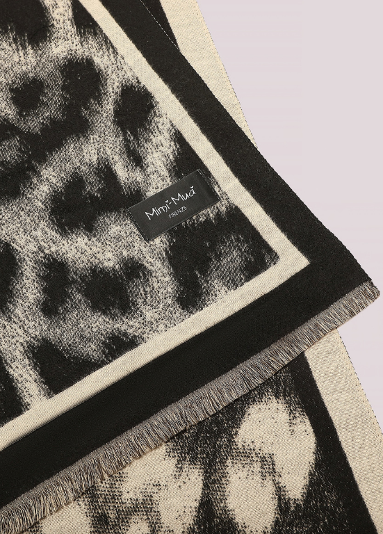 CACHECOL COM ANIMAL PRINT E DUAS FACES - MIMI MUA