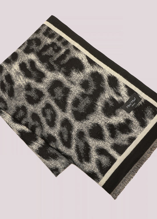 CACHECOL COM ANIMAL PRINT E DUAS FACES - MIMI MUA