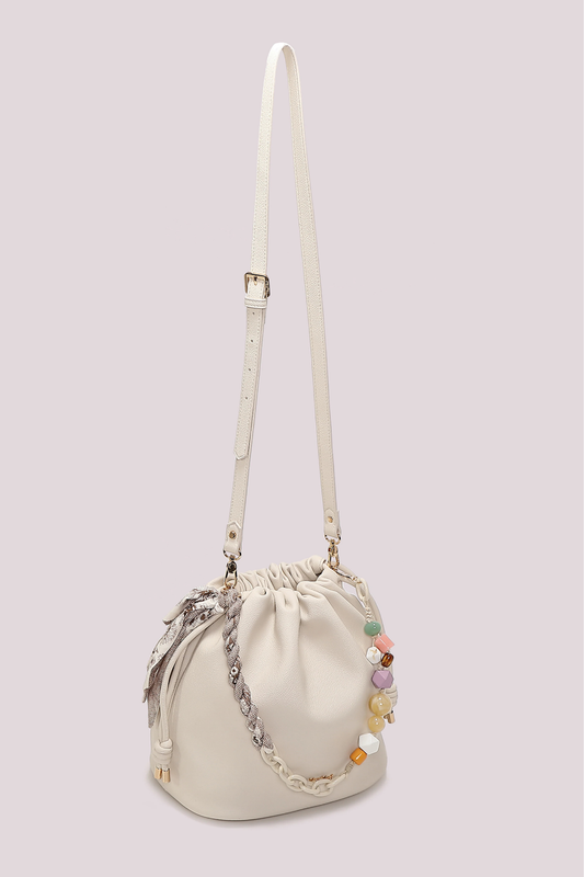 MALA DE OMBRO COM LENÇO - MIMI MUA