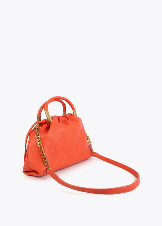BOLSA SOFISTICADA EM EFEITO COURO COM ALÇA REDONDA - LOLA CASADEMUNT