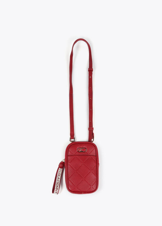 BOLSA DE TELEMÓVEL ACOLCHOADA TIRACOLO E COM ALÇA DE PULSO - LOLA CASADEMUNT