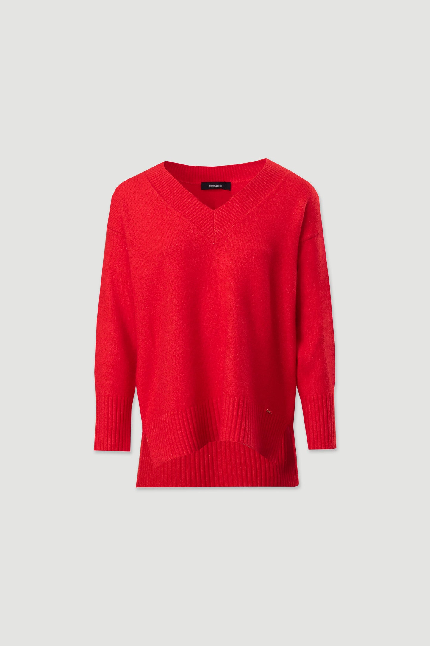 CAMISOLA DE MALHA COM DECOTE EM V - FERRACHE