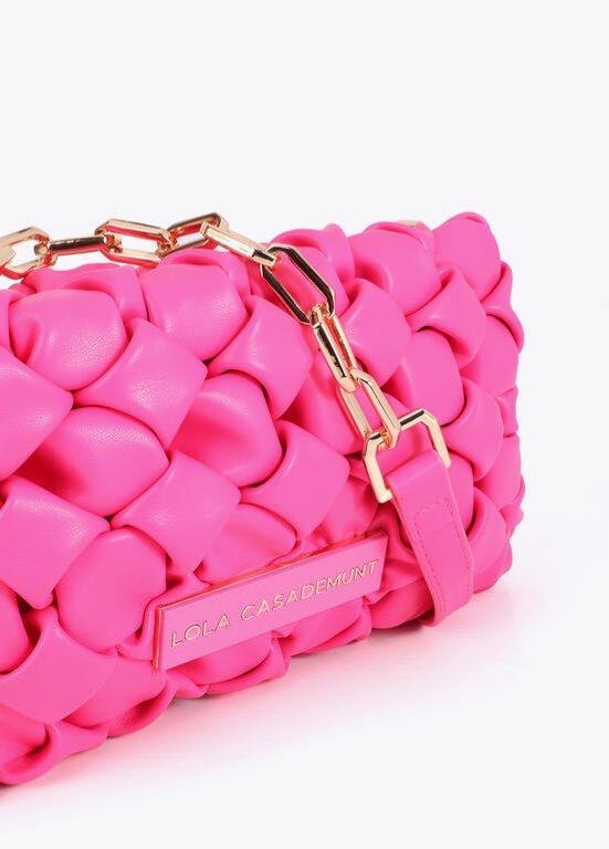 MALA ENTRANÇADA COM ALÇA DE CORRENTE - LOLA CASADEMUNT