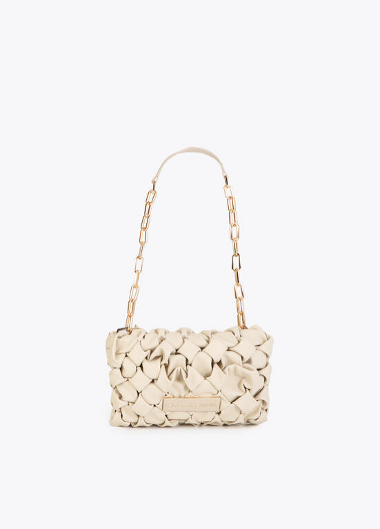 MALA ENTRANÇADA COM ALÇA DE CORRENTE - LOLA CASADEMUNT