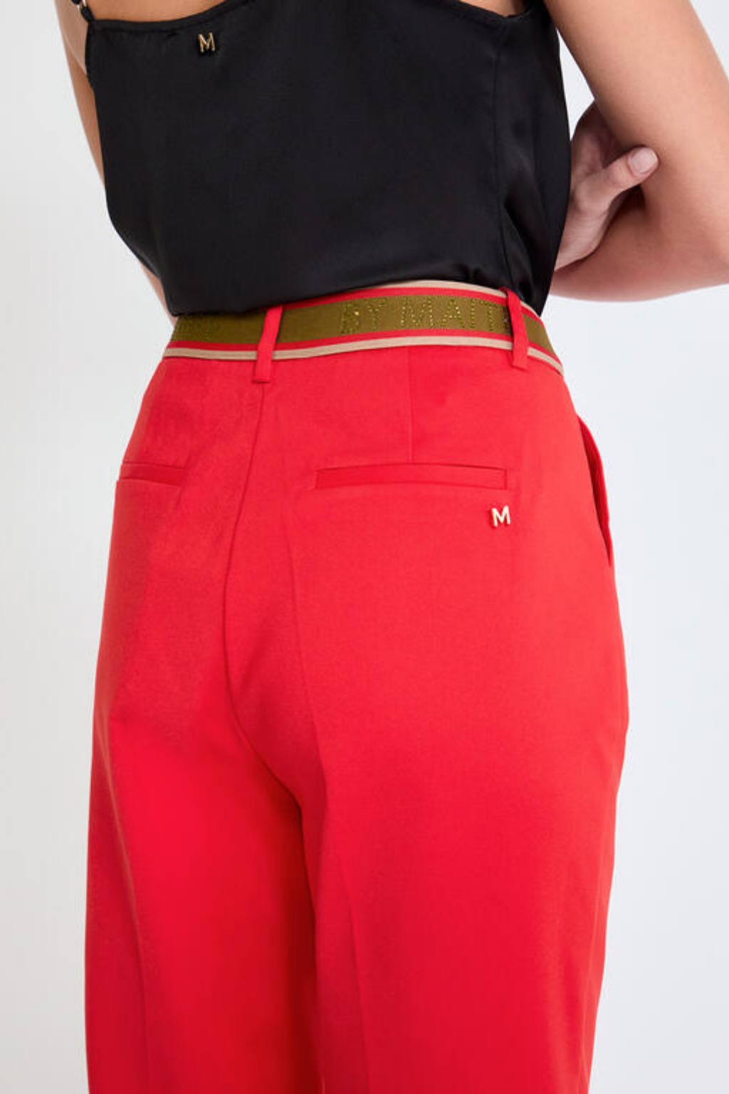 CALÇAS COM FITA DE LOGOTIPO - LOLA CASADEMUNT BY MAITE