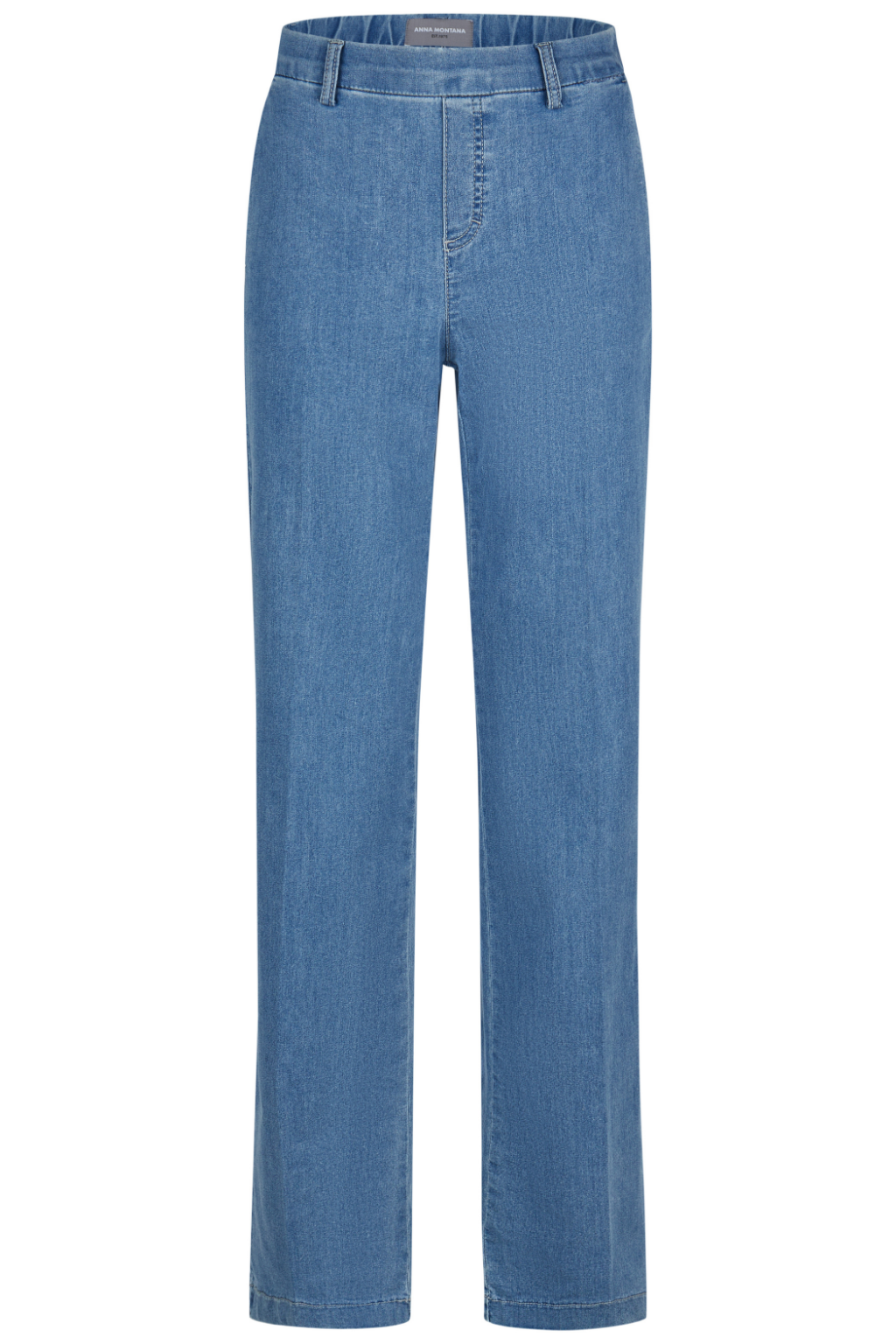 CALÇAS DE GANGA ALEMÃS DE CORTE DIREITO E ELÁSTICO NA CINTURA - ANNA MONTANA