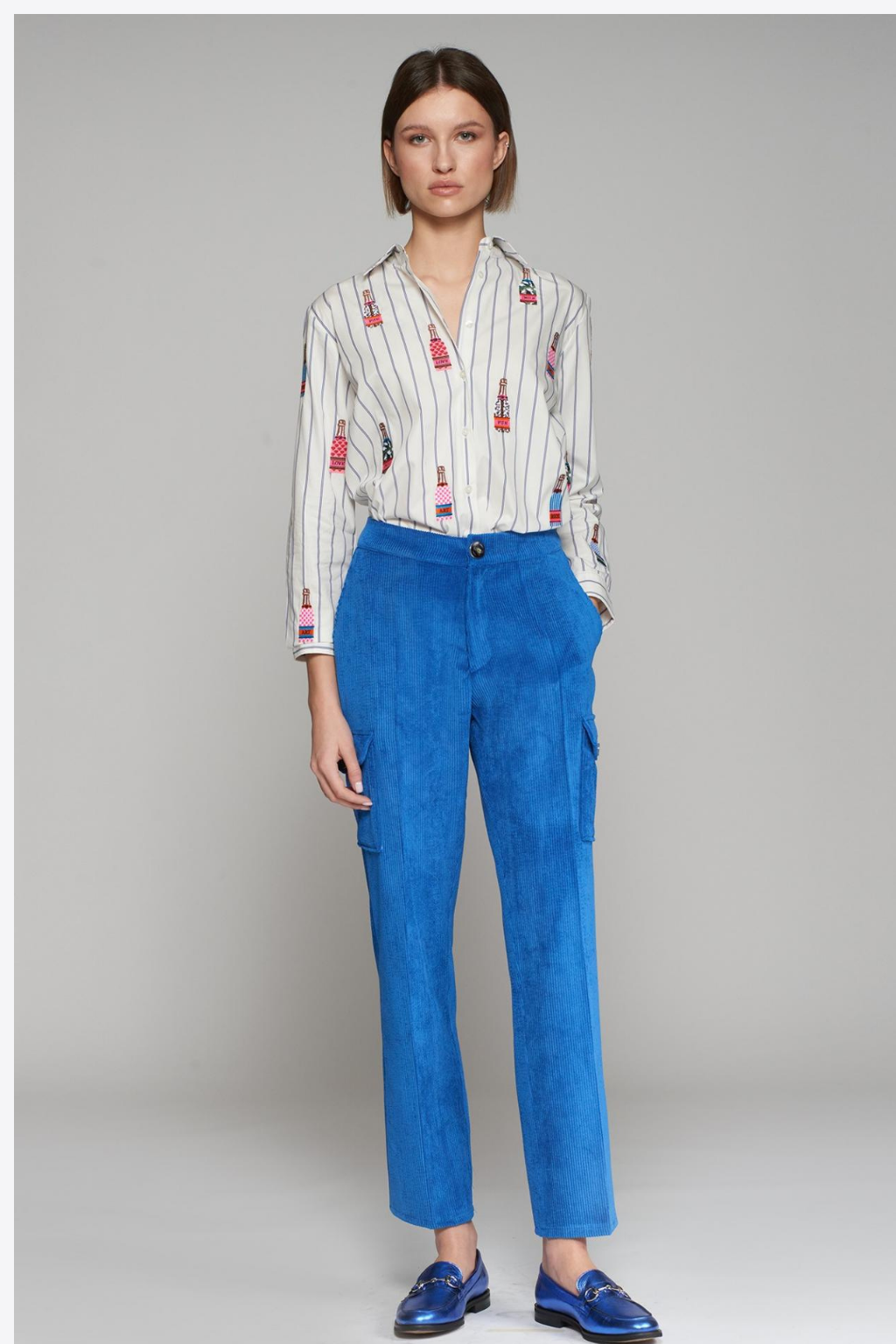 CALÇAS CARGO BOMBAZINE - VILAGALLO