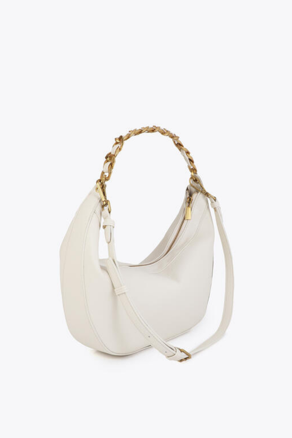 BOLSA MEIA-LUA COM LC ANIMAL E CORRENTE - LOLA CASADEMUNT