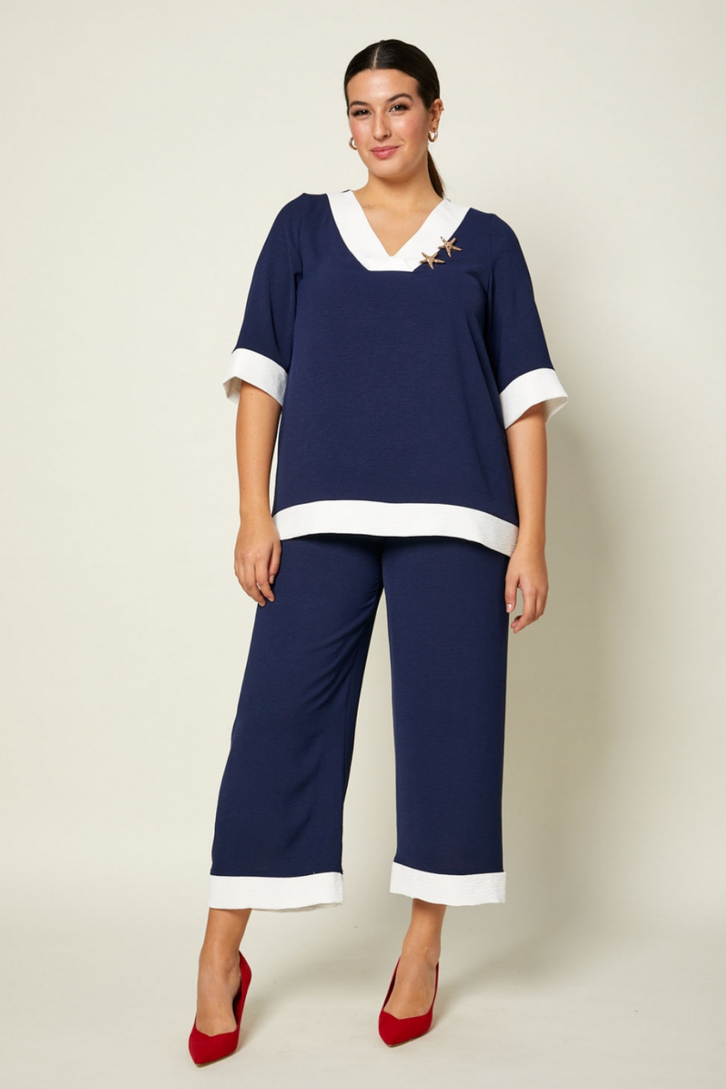 CONJUNTO AZUL MARINHO COM ESTRELA MAR - AN VITO