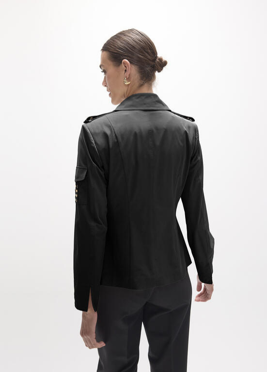 BLAZER CINTADO COM DETALHES DOURADOS E PRESILHAS LC - LOLA CASADEMUNT
