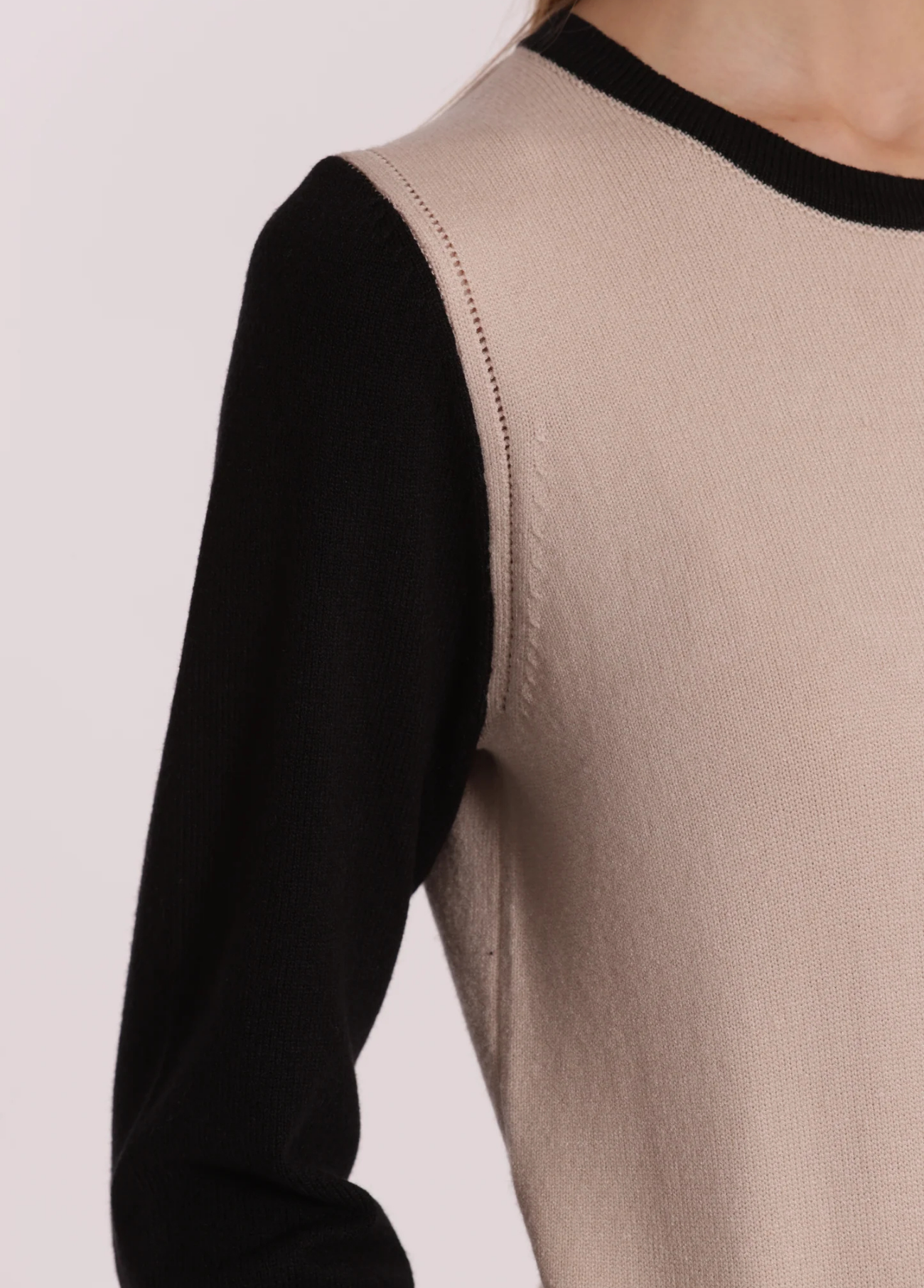 CAMISOLA DE MALHA BICOLOR - MIMI MUA