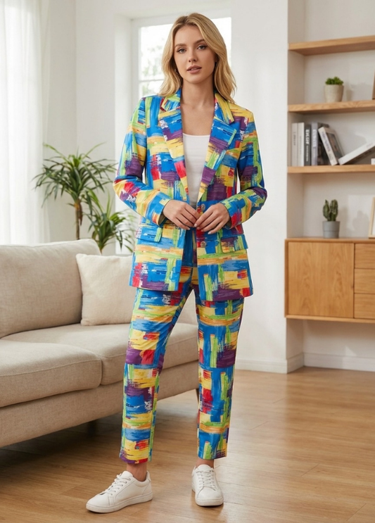BLAZER ESTAMPADO MULTICOLOR - ALIBY