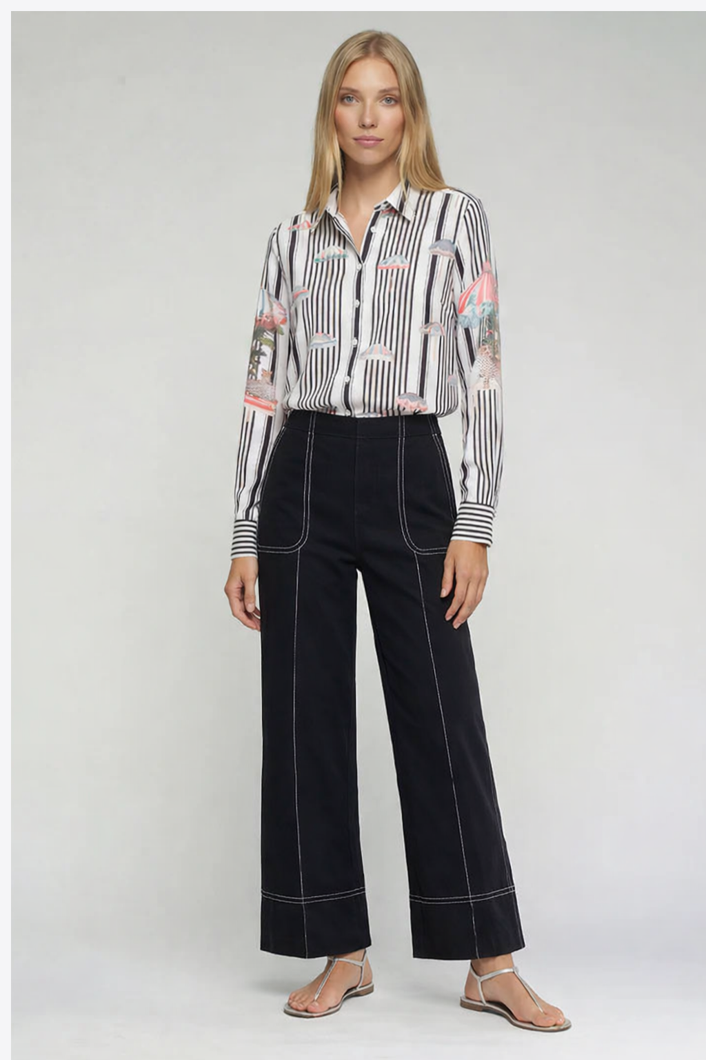 CALÇAS PRETAS WIDE LEG - VILAGALLO