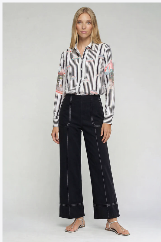 CALÇAS PRETAS WIDE LEG - VILAGALLO