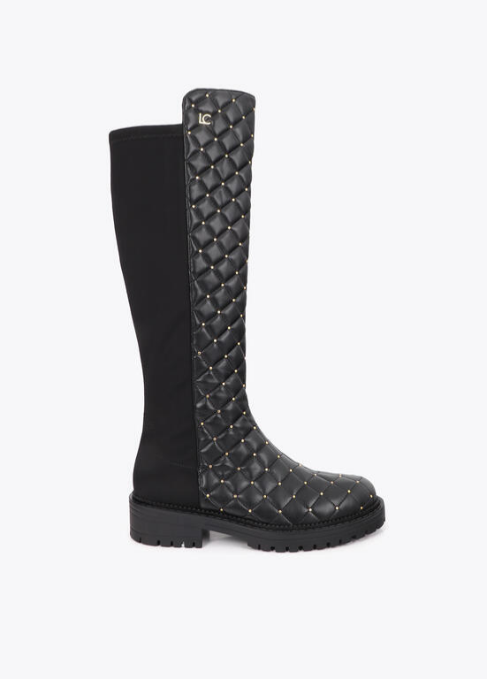 BOTA ALCOCHOADA COM MINI TACHAS E DETALHE DE CORRENTE - LOLA CASADEMUNT
