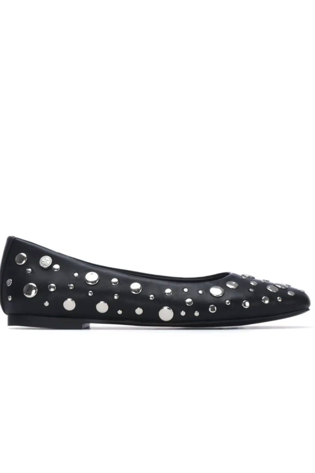 BAILARINA PRETA COM TACHAS PRATEADAS - XTI SHOES