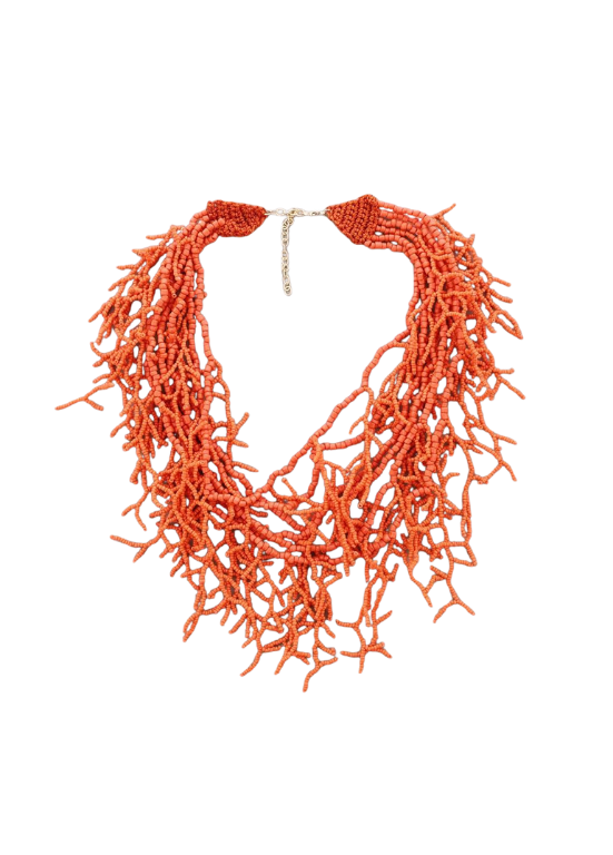COLAR CORAL DE MISSANGAS - ALIBY