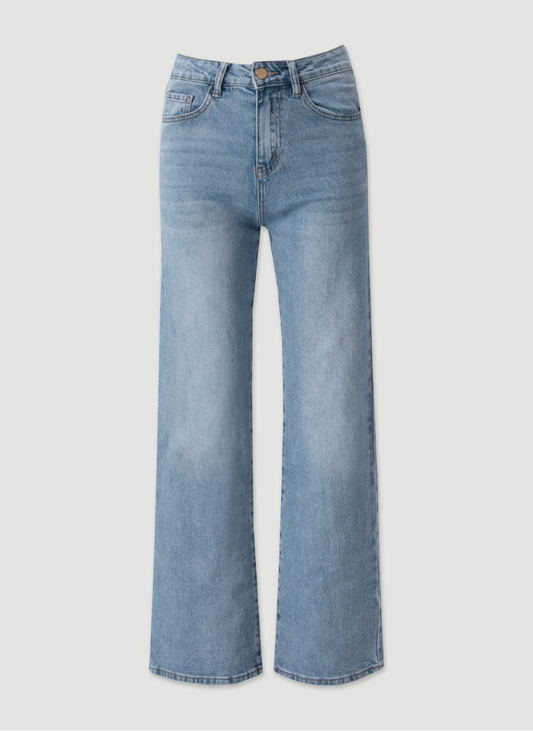JEANS DE GANGA COM CORTE RETO - FERRACHE