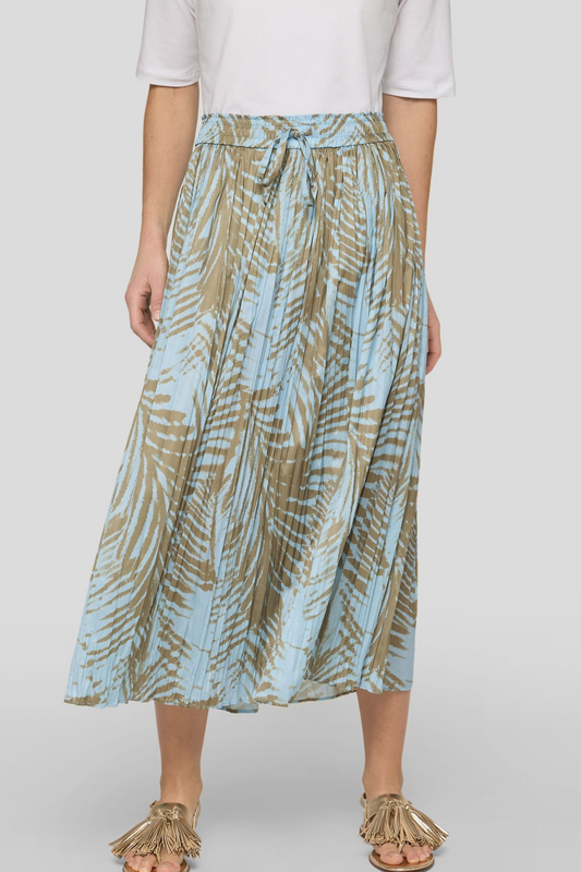 SAIA PLISSADA COM TEMA DE PALMEIRA - RABE