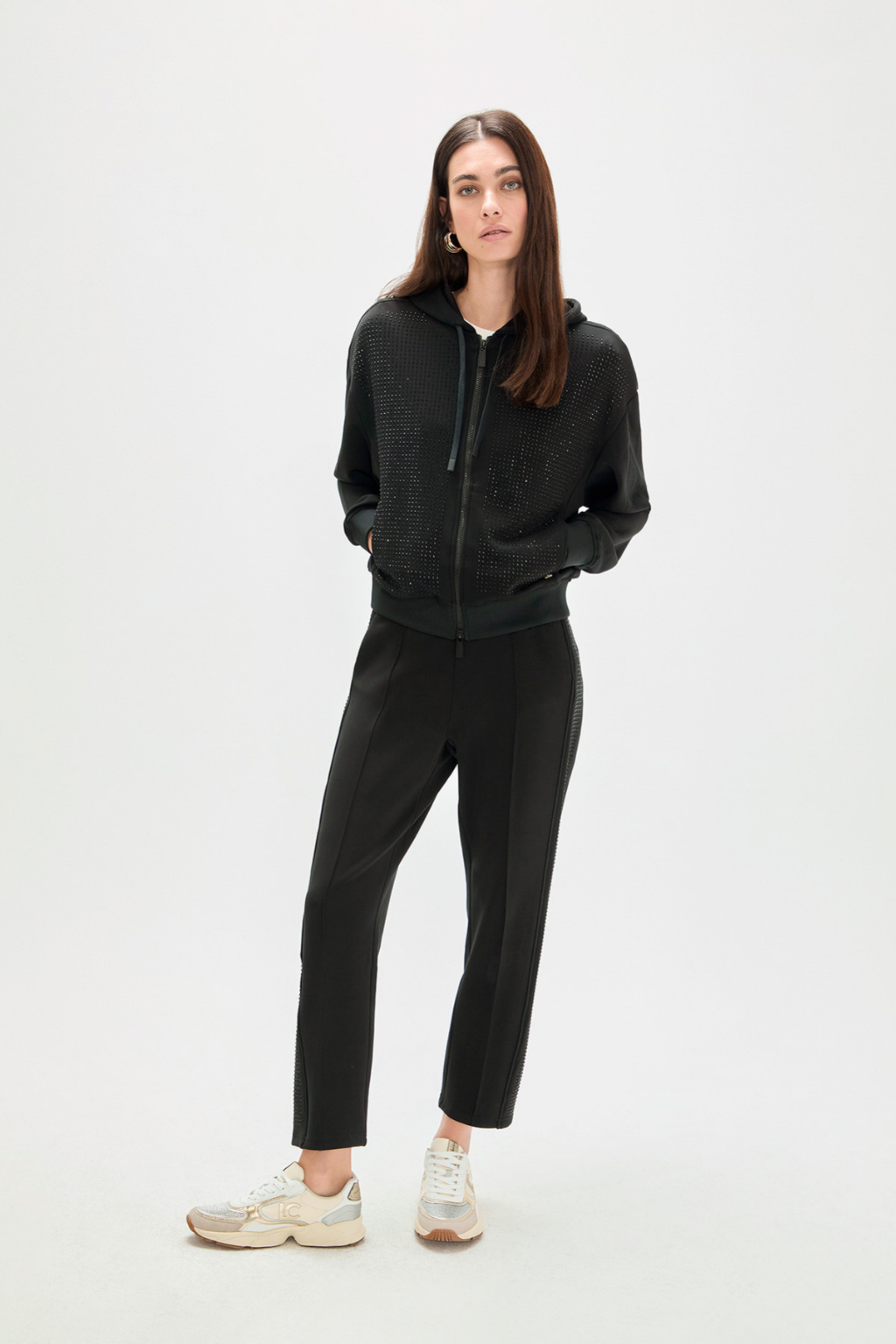 BLUSÃO DE NEOPRENE COM STRASS - LOLA CASADEMUNT