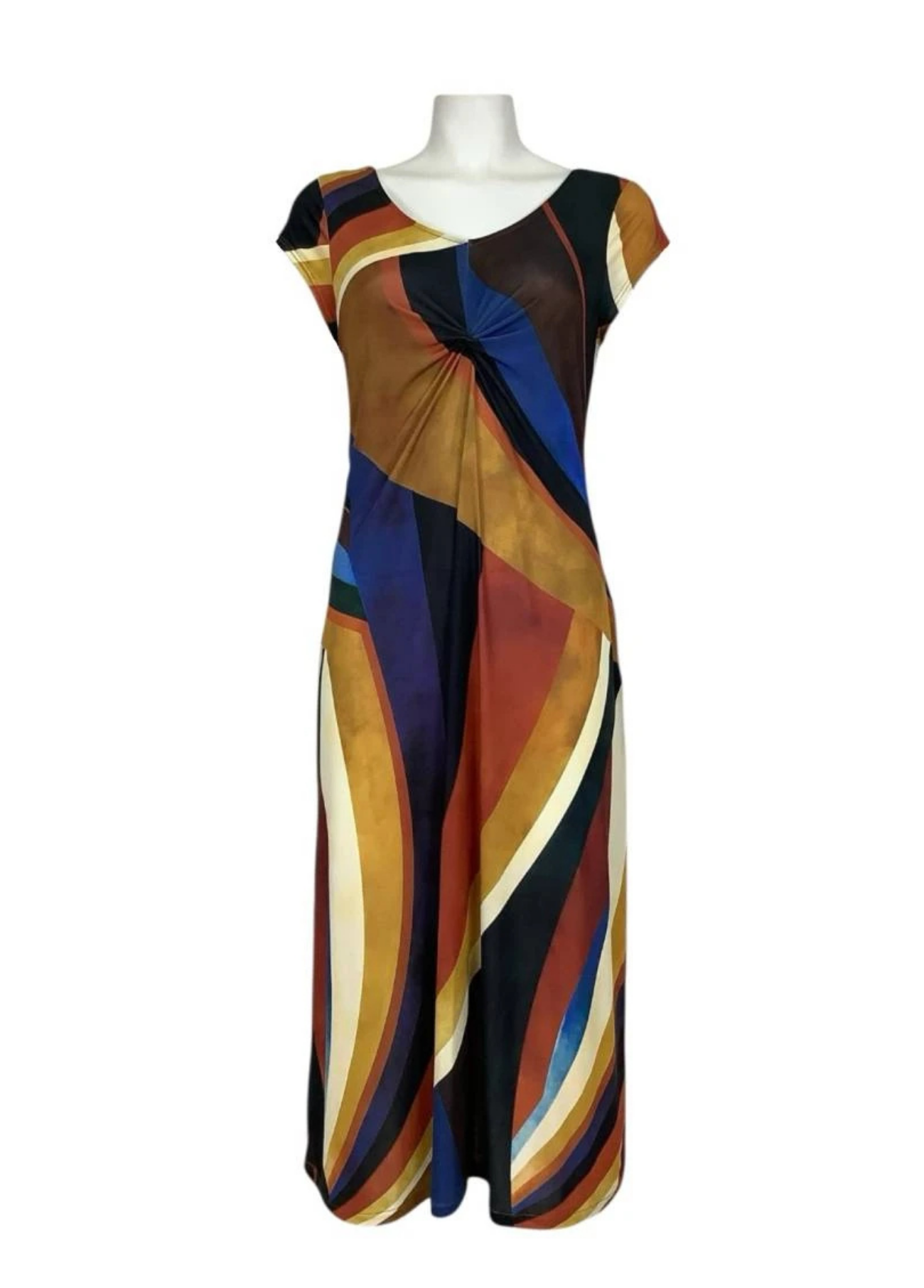 VESTIDO MIDI LUXMI GEOMÉTRICO - ADET