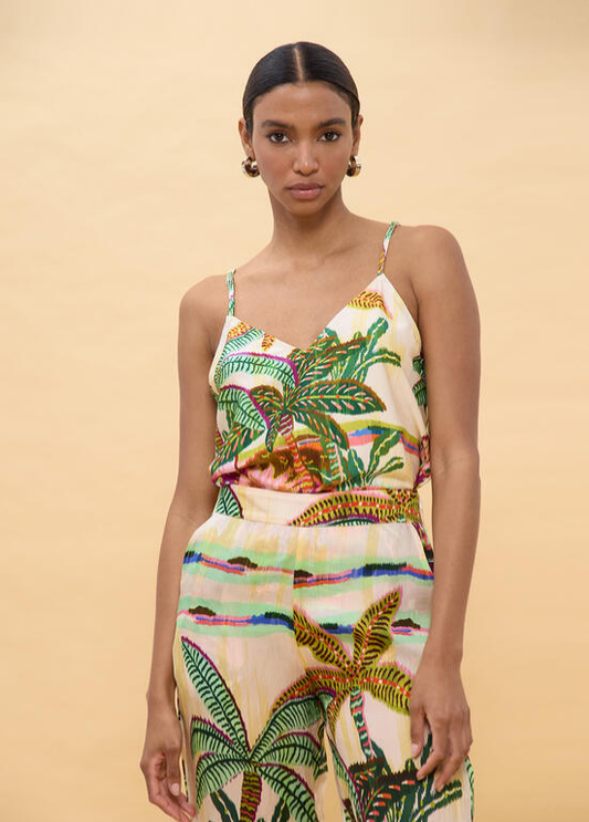 TOP DE ESTAMPADO TROPICAL - LOLA CASADEMUNT