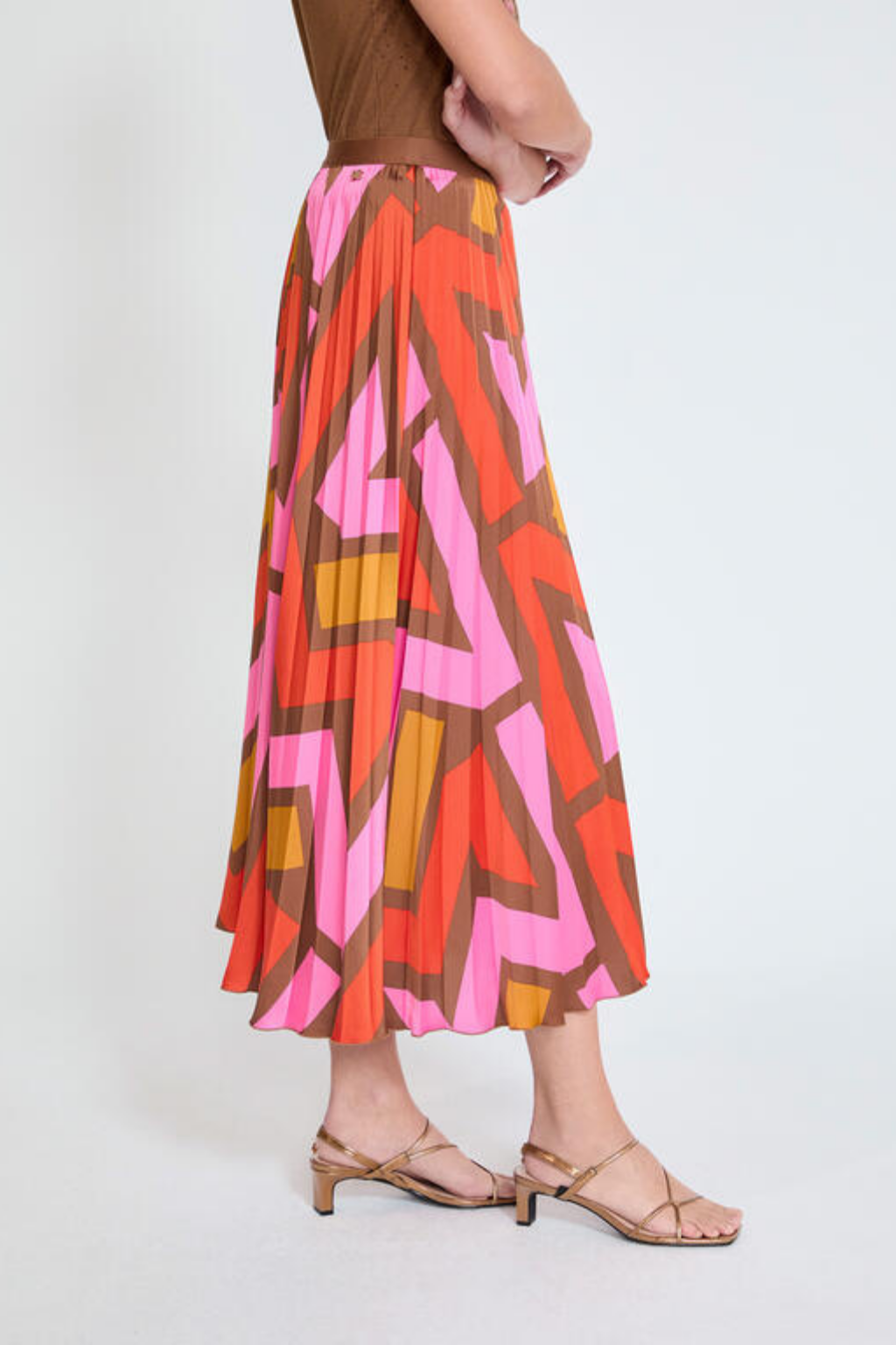 SAIA MIDI PLISSADA ESTAMPADA - LOLA CASADEMUNT BY MAITE