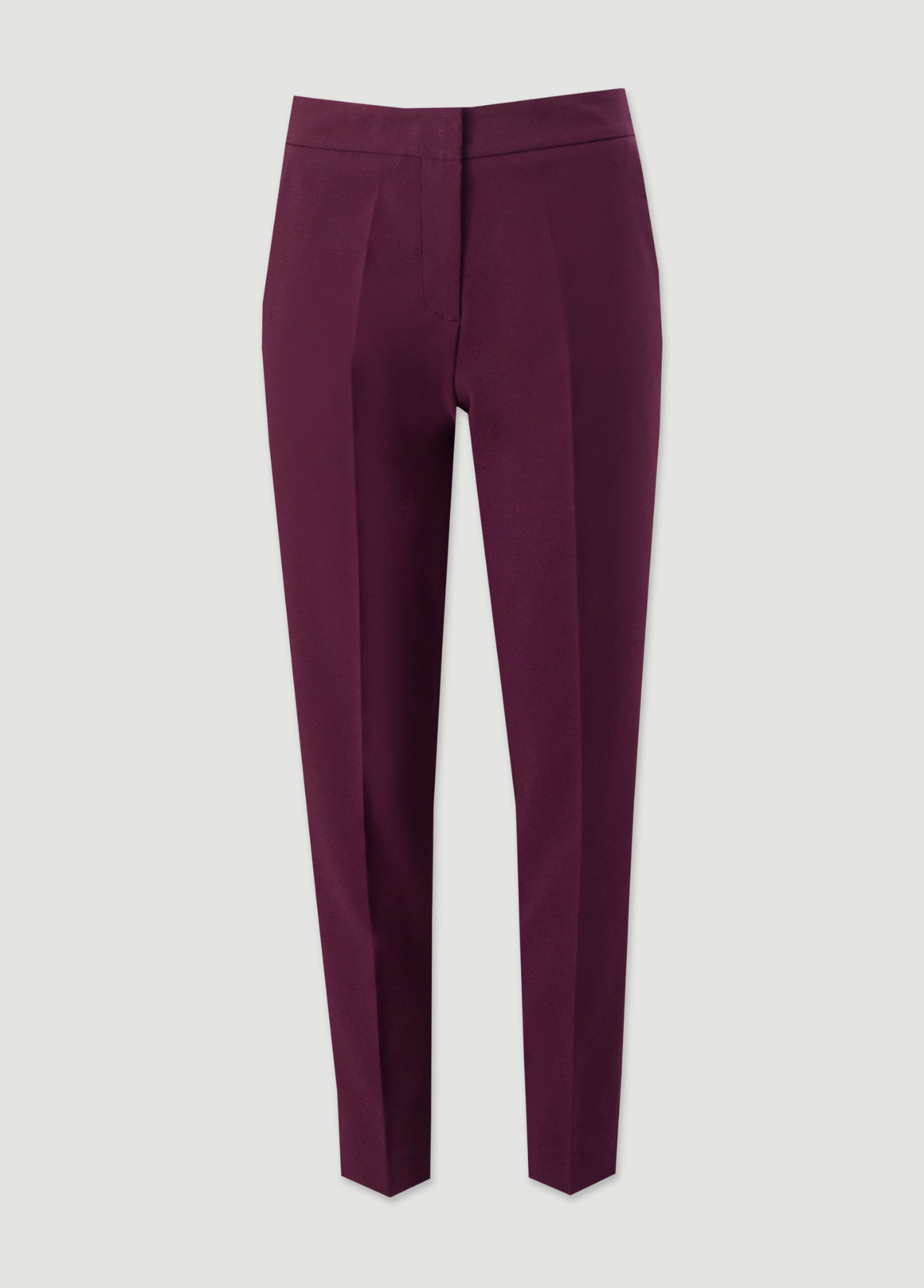 CALÇAS BORDEAUX DE CORTE CLÁSSICO COM ELÁSTICO NA CINTURA - FERRACHE