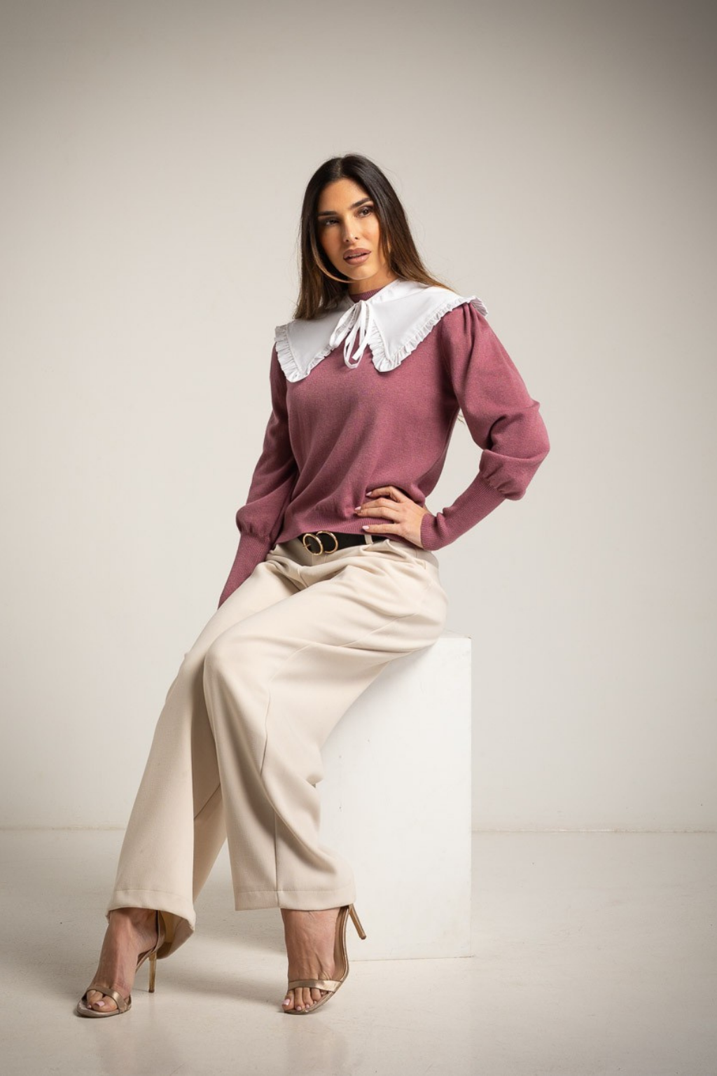 GOLA BRANCA PARA CAMISOLAS/BLUSAS - ALBANO'S