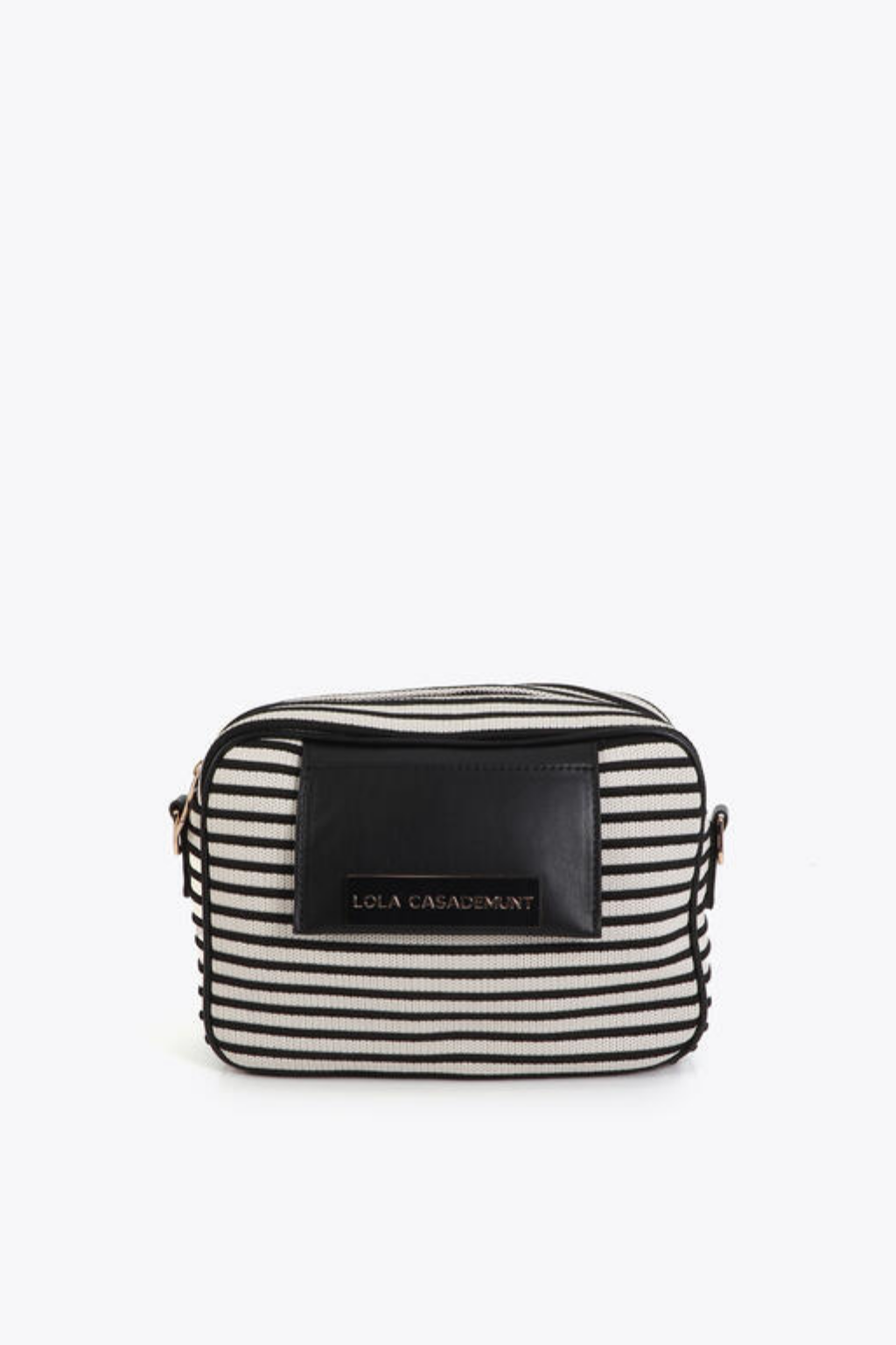 MALA TIRACOLO DE TECIDO ÀS RISCAS - LOLA CASADEMUNT