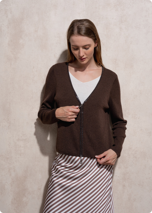 CASACO DE MALHA CCOM FECHO - SMF