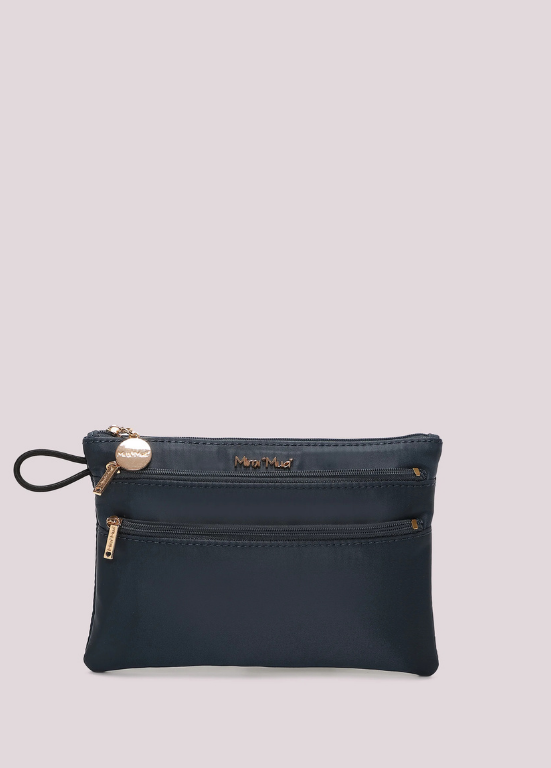 PORTA-MOEDAS EM NYLON COM ZIPPERS - MIMI MUA